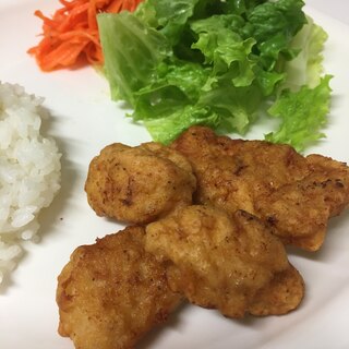 鶏むね肉でも柔らか唐揚げ‼